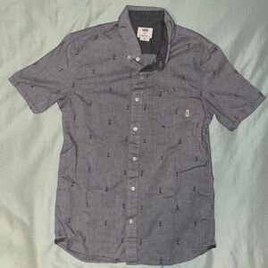 Vans Men's Gray Short Sleeve Shirt